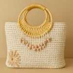 Bambu Saplı El Örgüsü Çanta